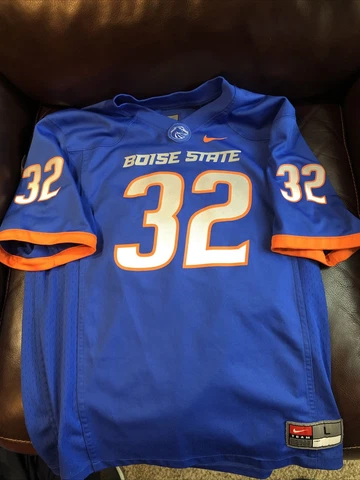 Nike Team Boise State Broncos #32 Blue Youth Size Large Jersey Cover