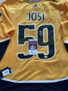 Roman Josi Signed Nashville Predators Captain's Adidas Authentic Jersey 50 COA - Picture 1 of 3