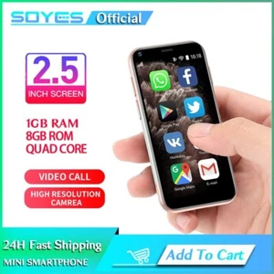 Original SOYES XS11 3G Mini Smartphone 1GB RAM 8GB ROM 2.5'' MT6580A Quad Core - Picture 1 of 25