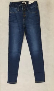 New SO Jeans Girls Size 10 Favorite Jegging High Rise Denim Jean Button Pant - Picture 1 of 6