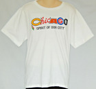 T-shirt garçon taille XL 18/20 Chicago Bears Blackhawks Cubs White Sox Bulls NEUF