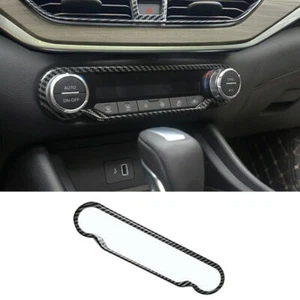 Carbon Fiber Console AC Button Control Frame Trim For Nissan Altima 2019-2022 - Imagen 1 de 7