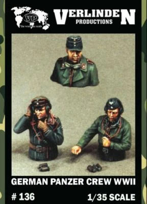 1/35 WWII German Panzer Crew VERLINDEN #136 Resin Model Kits - Image 1 of 2