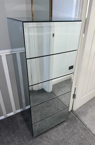 Next Sloane Mirrored 5 Drawer Tall - Picture 1 of 5