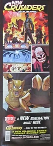 NEW CRUSADERS: RISE OF THE HEROES/RED CIRCLE COMICS 11" x 34" PROMO POSTER 2012 - Picture 1 of 1