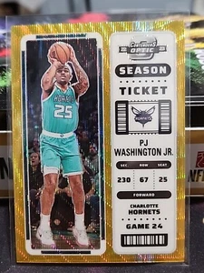 2022-23 Contenders Optic PJ Washington Jr. TMall Gold Wave Prizm 08/10 #43 ¡SSP! - Imagen 1 de 3