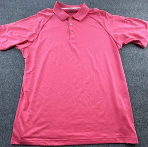 Slazenger Polo Herren XL Rosa Kurzarm Logo Stretch Activewear Golfshirt - Bild 1 von 14