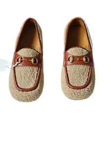 Authentisch Herren Gucci Elfenbein Merinowolle Horsebit Halbschuh Mokassin Größe 14 - Bild 1 von 6