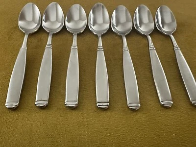 (7) Teaspoons CAPELLA SAND Cambridge Stainless - Image 1 of 4