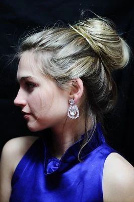 Kate Spade New York Grand Debut Gems Chandelier Earrings Silver Rhodium Crystal - Image 1 of 4