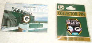 GREEN BAY PACKERS / MINNESOTA VIKINGS DATED 9/29/24 GAMEDAY PIN/SCHEDULE - Picture 1 of 4