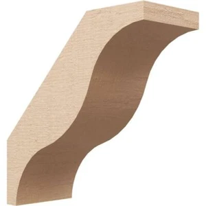 Ekena Millwork Knee Brace 5"x12"x12" Primed Tan Polyurethane Paintable/Stainable - Picture 1 of 6