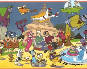 BOB SINGER SIGNED 8x10 PHOTO FLINTSTONES SCOOBY DOO JETSONS ANIMATOR BECKETT BAS - Picture 1 of 2