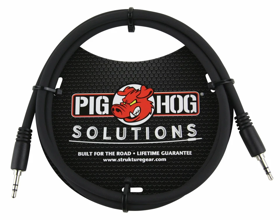 Pig Hog Solutions 3.5mm TRS to 3.5mm TRS Adapter Cable, 6ft - Image 1 of 1