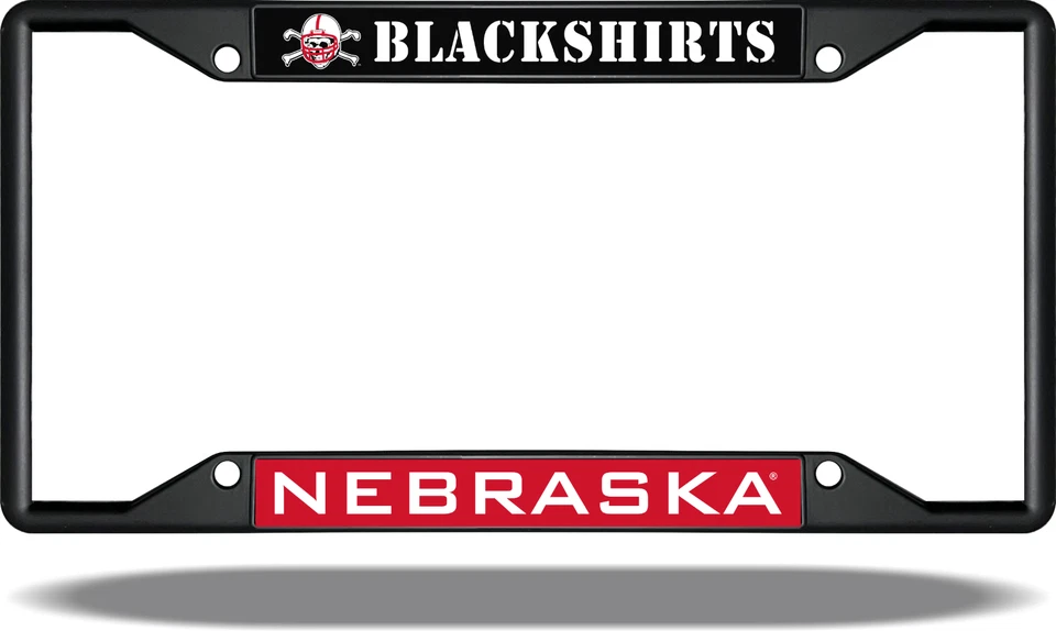 Marco de matrícula negro Nebraska BLACKSHIRTS Foto 1 de 1