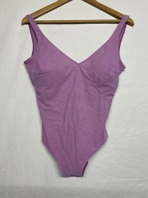 Traje de baño Gotex de una pieza color púrpura talla 10 usado en excelente estado Foto 1 de 4