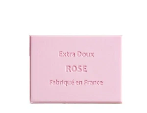 SET MIT 2 DUFTENDEN RECHTECKIGEN SEIFEN 100 GRAMM ROSA DUFT - Bild 1 von 1