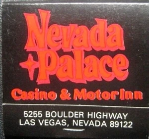 Vintage Nevada Palace Casino Motor Inn Las Vegas Nevada Matchbook Unused - Picture 1 of 3
