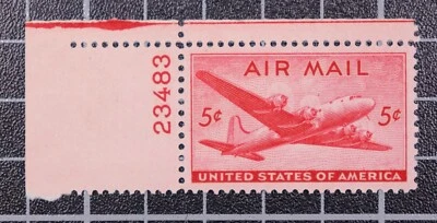 Scott C32 - 6 Cents Cargo Plane - MNH - PSE Cert 98 Plate # SCV - $125.00 - Image 1 of 3