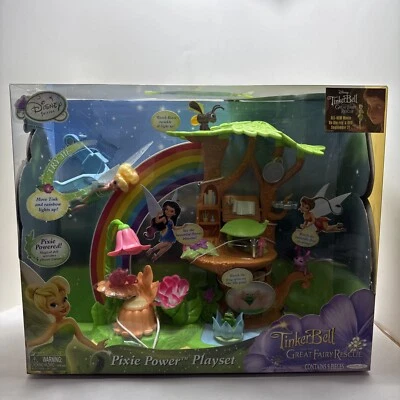 2010 Tinkerbell and the Great Fairy Rescue PIXIE POWER PLAYSET Disney Jakks #5A - Image 1 of 4
