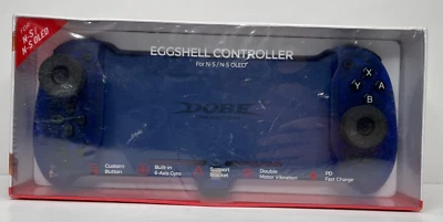 DOBE Eggshell Controller (TNS-1188) for N-S/ N-S OLED- Blue - Image 1 of 2