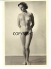 vintage photo studio Roessler 50s femme brune nu akt foto nude germany 