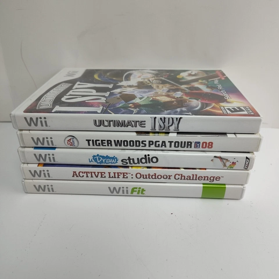 Will Game 5 Lot Wii Fit Ultimate I Spy Outdoor Challenge U Draw Studio Tiger 08 - Image 1 of 4