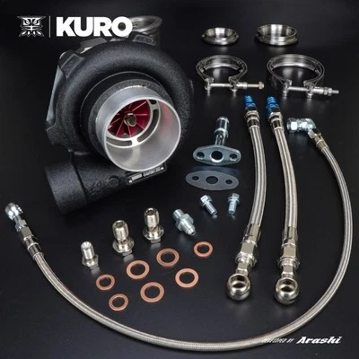 Керамический шарикоподшипник KURO Billet Turbo 3 дюйма GTX2860R 0,57 A/R V-Band 400 л.с. - Изображение 1 из 4