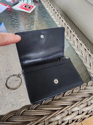 Cartera Cartera Monedero Multifunción COACH Negra Años 90 Vintage Cuero 6994 Foto 1 de 3