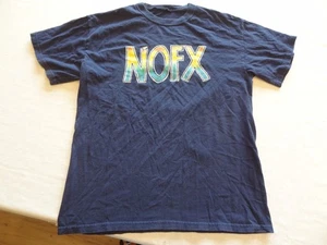NOFX Band T-Shirt Men’s Medium Blue  - Picture 1 of 7