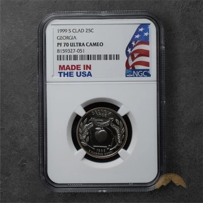 1999-S Proof Georgia State Quarter 25C - NGC PF70 UCAM - San Fransisco - Image 1 of 2