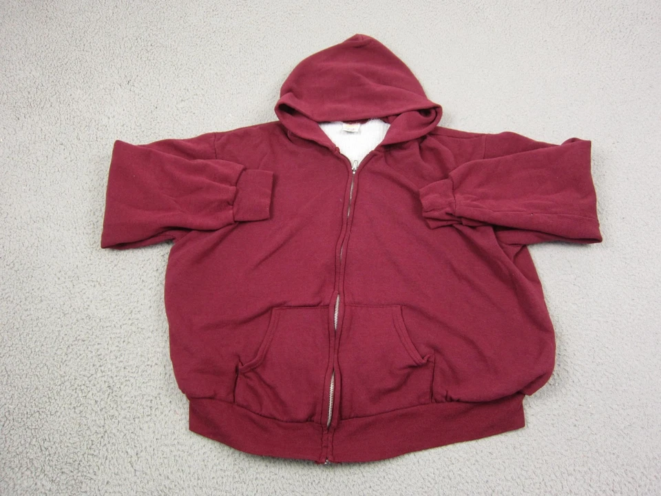 Sudadera con Capucha de Colección Gearing Up Para Hombre Extra Grande Roja Cremallera Completa Hecha en EE. UU. Térmica Años 90 Foto 1 de 4
