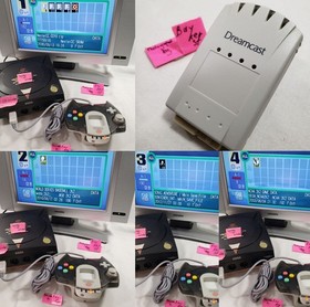 Official SEGA Dreamcast 4X Memory Card four slot Pack HKT-4100 HKT4100