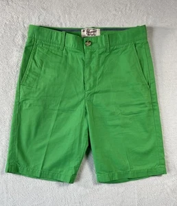 Original Penguin Munsingwear Herren flache Vorderseite Chino Shorts grün Größe 28 neu ohne Etikett - Bild 1 von 11