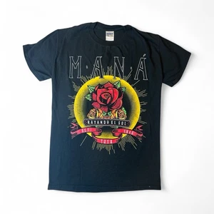 Maglietta Mana Rayando El Sol 2019 Concert Tour Nera Adulto Taglia S Double Sided - Foto 1 di 4