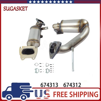 Convertidor catalítico delantero y trasero 674313 para Jeep Cherokee 2014-2018 3,2 L V6 Foto 1 de 4