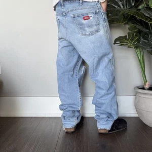 Vintage Dickies Jeans 36x34 Utility Distressed Heavy Duty Workwear Denim Hose - Bild 1 von 9