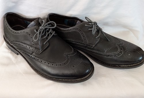 Scarpe Clarks Oxford Wingtip da uomo retrò in pelle alfa vestito taglia 11 5 M