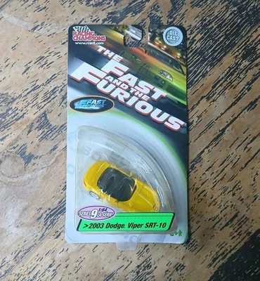 Racing Champions FAST AND THE FURIOUS 2003 Dodge VIPER SRT-10 YELLOW Series 9 - Image 1 of 4