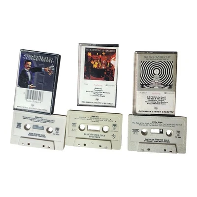 The Blue Oyster Cult cassette tape Lot 3 Albums Tyranny Spectres Agents Foto 1 de 3