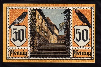 NORDHAUSEN  - GERMANY NOTGELD  -   50 PFENNIG - Image 1 of 2