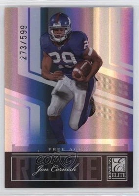 2007 Donruss Elite Rookie /599 Jon Cornish #159 Rookie RC - Image 1 of 2