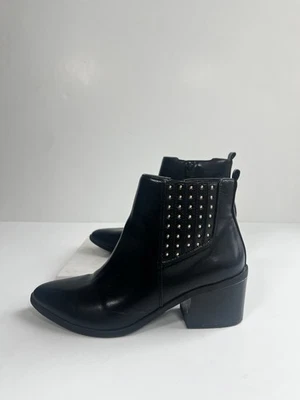 Kensie Women's Black Ankle Boots with Studs Fall Winter Boots - Изображение 1 из 3