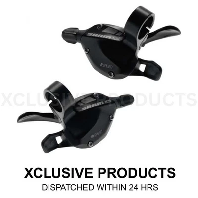 SRAM X5 Trigger Shifter Set 2x10 (Front And Rear Shifter) - Black - New - Image 1 of 4