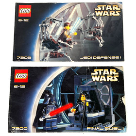 Manual Only* Lego Star Wars 7203 Jedi Defense I / 7200 Final Duel I Instruction