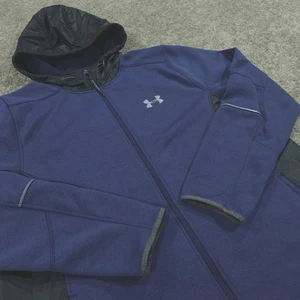 Under Armour Storm Hoodie Herren XXL Full Zip Navy Sweatshirt Pullover - Bild 1 von 11