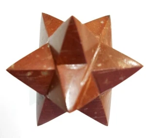 Super Healing Chakra Red Jasper Star Aura Energy 12 Points with 5 faceted point - Picture 1 of 6