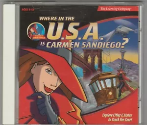 Where in the USA is Carmen San Diego? by Broderbund for Win 95/98 & Mac 7.1 ~ CD - Picture 1 of 3