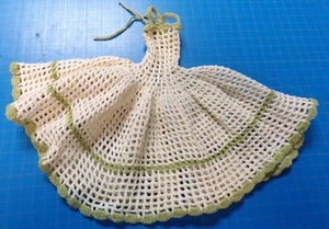 VTG Barbie Hand Crocheted Spaghetti strap Sun Dress with Flaired skirt - Picture 1 of 5