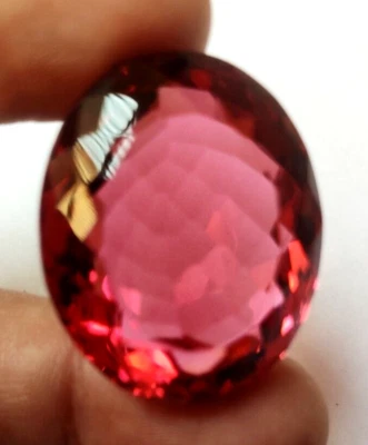 AAA+ Large Pink Tourmaline 113.60 Ct. Oval Cut Loose Gemstone Women for Gift - Image 1 of 4